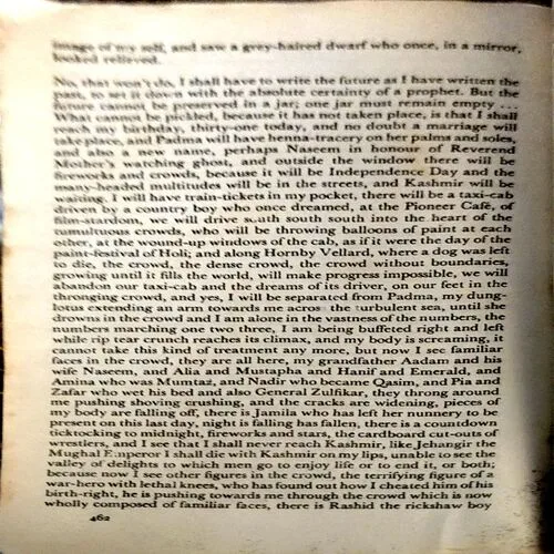 Midnights Children (pages 462) (By Salman Rushdi)