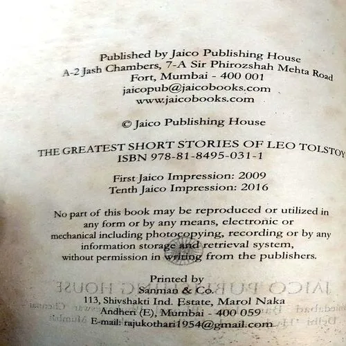 The Greatest Short Stories Of Leo Tolstoy (pages 176)