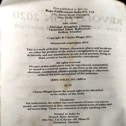 Revolution 2020 (pages 288) (last 2 pages are missing)