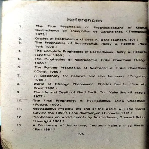 Nastredamas Ki Sampurn Bhavishyavaniya (pages 196)