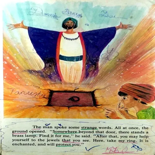 Document 38_70 Alladin And His Magic Lamp (pen Writtings on pages)