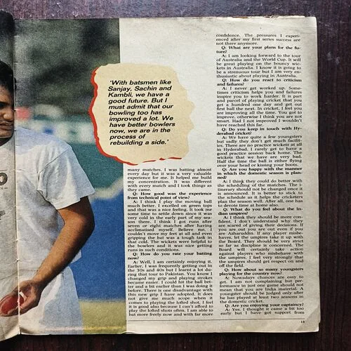 Sportstar ( November 1991 ) ( Page no 11,12,Are Missing and Cover Less )