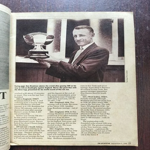 Sportstar ( september 1998 ) ( back Cover Missing )