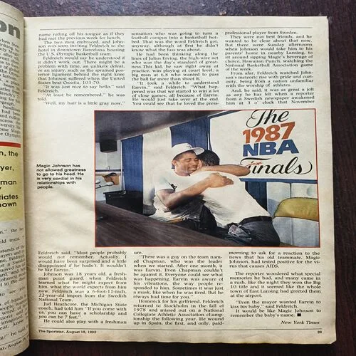 Sportstar ( August 1992 ) ( page No 45 , 46 Are Half Cut )