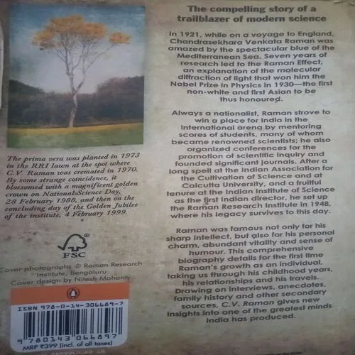 UMA Parameswaran ,By = ( C.V Raman) ,Total pages=(274 )