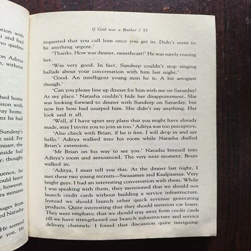 Document 6_41 If god was Banker ( Ravi Subramanian )