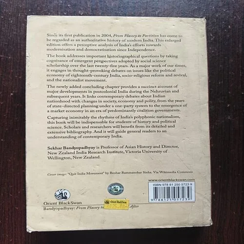 From Plassey To Partition And After ( Sekhar babdyopadhyay )