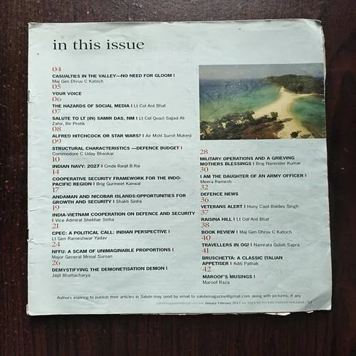 Salute To The indian soldire ( January - February 2017 ) Cover Less