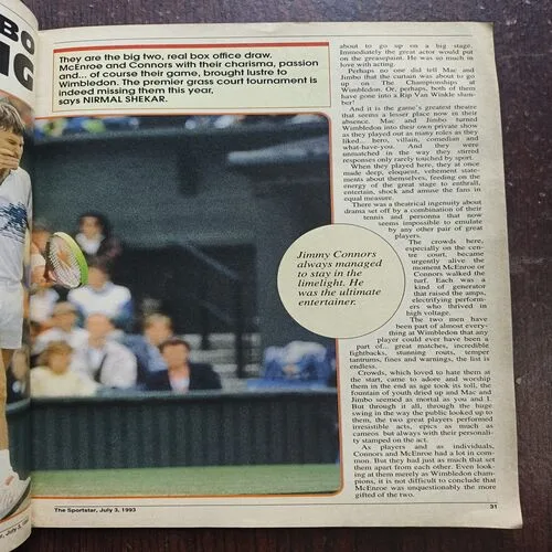 Sportstar ( July 1993 ) Page No 13,14 Half Cut