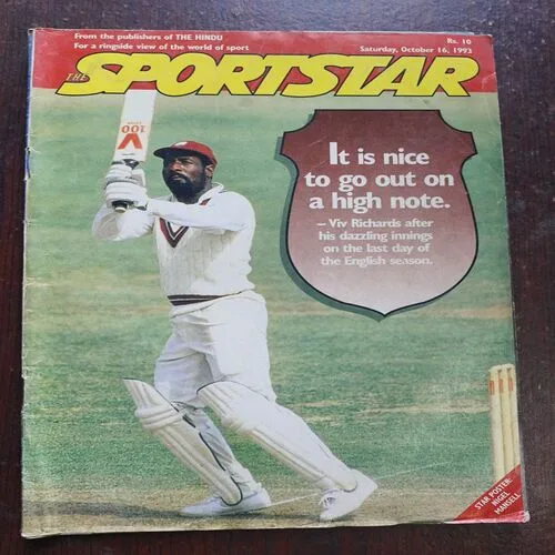 Sportstar ( October 1993 ) Page No 11,12 Are Half Cut