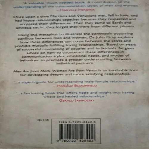 Men Are From Mars (By =John Gray ) ,(Total pages=286 )