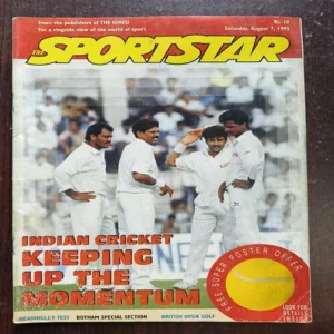 Sportstar ( August 1993 ) Page No 13,14 are half Cut