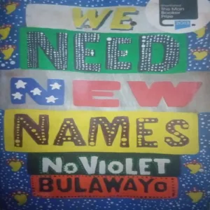 We Need new names no violet ,By = ( Bulawayo) ,Total pages=( 294) damage