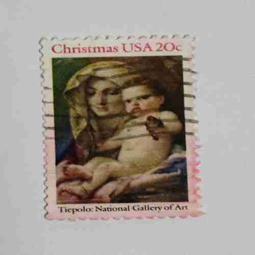 Document 14_1 STAMP : CHRISTMAS USA 20C , TIEPOLO; NATIONAL GALLERY OF ART