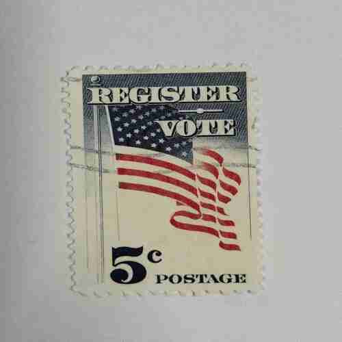 REGISTER VOTE , 5C, POSTAGE
