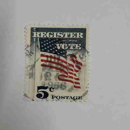 REGISTER VOTE , 5C, POSTAGE