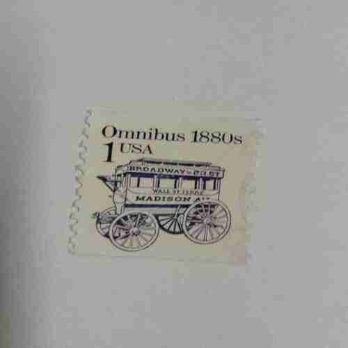 OMNIBUS 1880s STAMP , USA 1