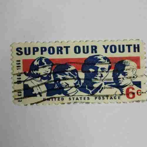 UNITED STATES POSTAGE 6C; SUPORT OUR YOUTH