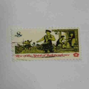U.S 8C STAMP , RISE OF THE SPIRIT OF INDEPENDENCE
