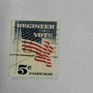REGISTER VOTE , 5C, POSTAGE
