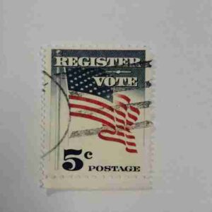 REGISTER VOTE , 5C, POSTAGE