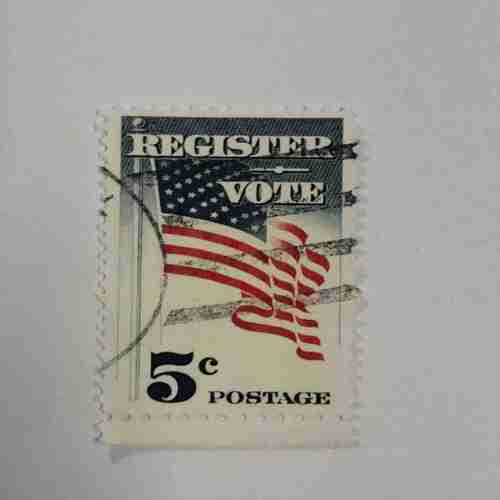 REGISTER VOTE , 5C, POSTAGE