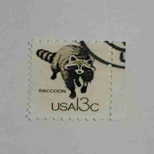 USA RACCOON 3C STAMP