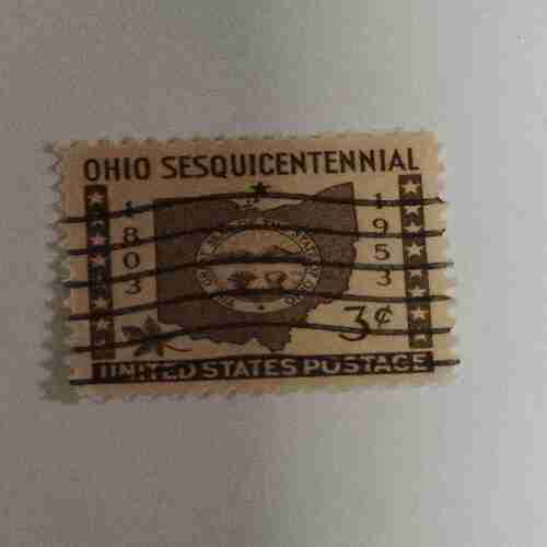 UNITED STATES POSTAGE , OHIO SESQUICENTENNIAL 1803 1953 , 3C