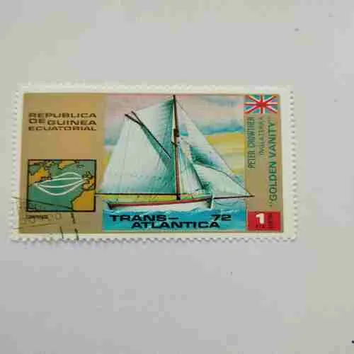 REPUBLICA DE GUINEA ECUATORIAL 1PTAS ,PETER CROWTHER INGLATERRA ' GOLDEN VANITY '