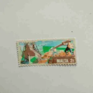 MRIEKEB , MALTA 2c STAMP