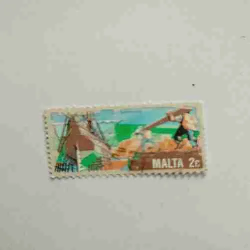 MRIEKEB , MALTA 2c STAMP