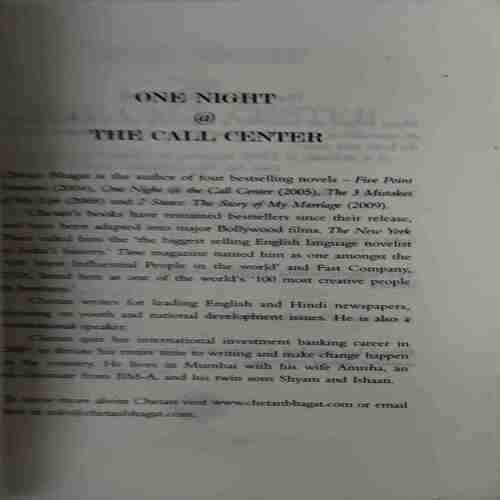 Document 2_22 One Night @ The Call center (No. of pages = 253 ) (by = Chetan Bhagat )