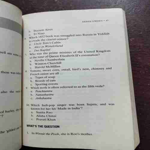 BUMPER BQC QUIZ BOOK VOL1 (DEREK O'BRIEN )