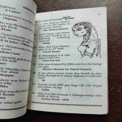 CHILDREN'S GENERAL KNOWLEDGE , QUIZ BOOK 6