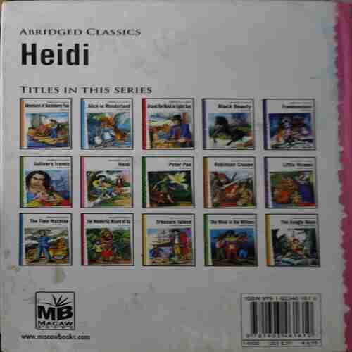 Heidi (No. of pages = 156 ) (by = Johanna Spyri )