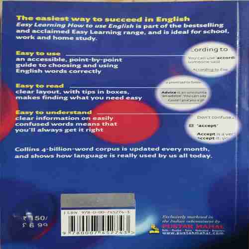 collians English Learning Library of 4 books 1. Grammar & Panctuation 2. English Conversation 3. English Vocabulary 4. How to Use English