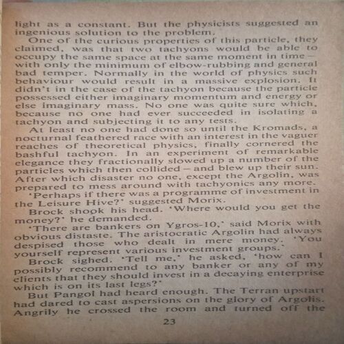 Doctor Who And the Leisure Hive (By = David Fisher ) ,(Total pages=127 )