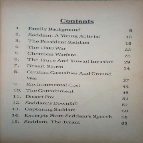 The Luminous life of (By = Saddam Hussein ) ,(Total pages=96 )