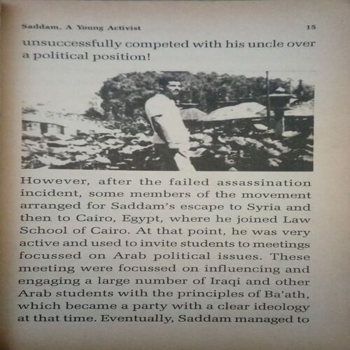 The Luminous life of (By = Saddam Hussein ) ,(Total pages=96 )