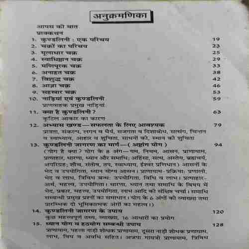 Kundlini Shakti ( By = Vivek shree Kaushik ) ( No. of Pages = 255 )