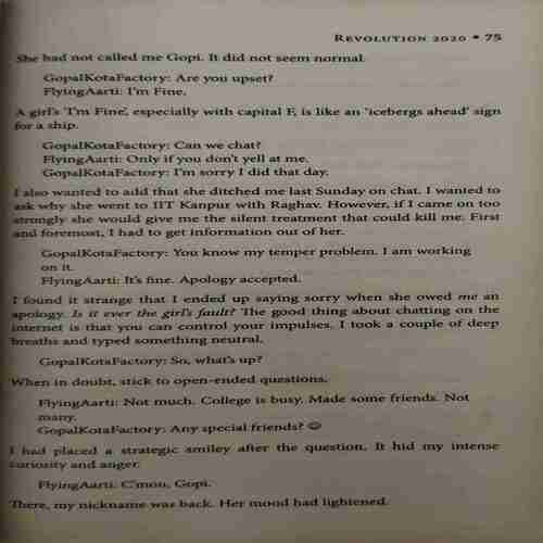 Revolution 2020 ( By = Chetan Bhagat ) ( No. of Pages = 296 )