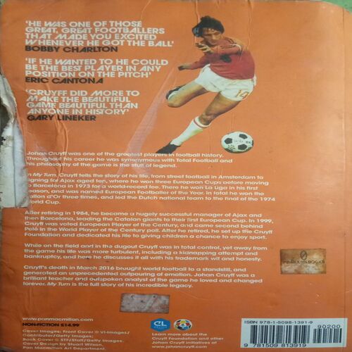 My Trun (By =Johan Cruyff ) ,(Total pages=301 )Fungus on the book