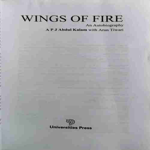 Wings of fire ( By = Arun Tiwari ) ( No. of Pages = 180 )