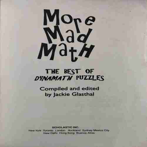 More Made Math ( By = Jackie Glasthal ) ( No. of Pages = 54 )