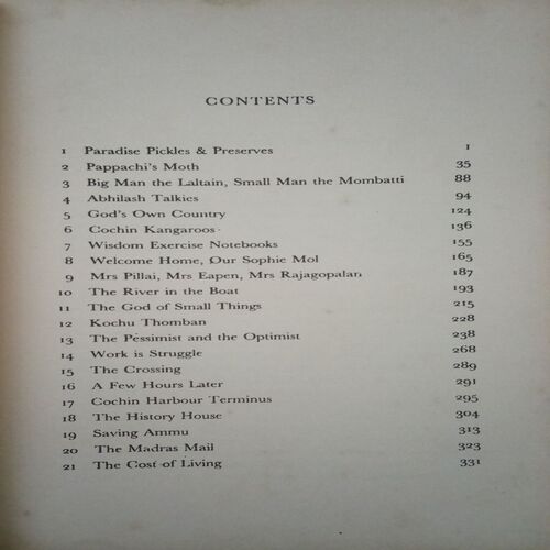 The God of small things (By =Arundhati Roy ) ,(Total pages= 339)