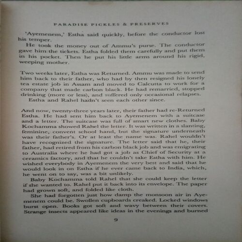 The God of small things (By =Arundhati Roy ) ,(Total pages= 339)