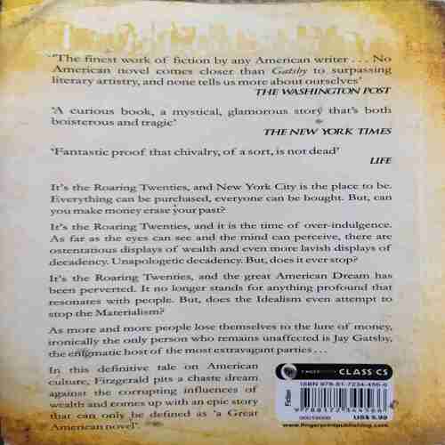 The Great Gatsby ( By = F.Scott ) ( No. of Pages = 224 )