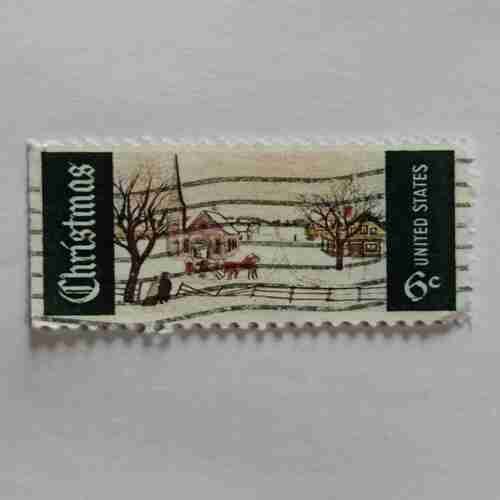 UNITED STATES POSTAGE 6CENTS , CHRISTMAS