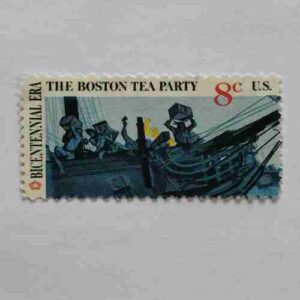 THE BOSTON TEA PARTY 8c POSTAGE , BICENTENNIAL ERA