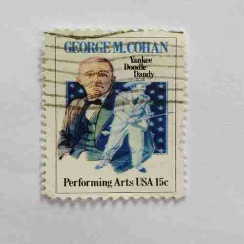 PERFORMING ARTS UAS 15C POSTAGE , GEORGEML COHAN